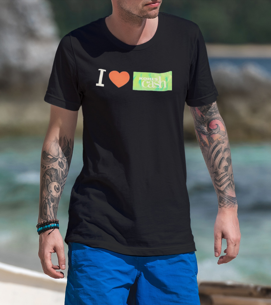 I Love Kohl's Cash Green Heart T-Shirt
