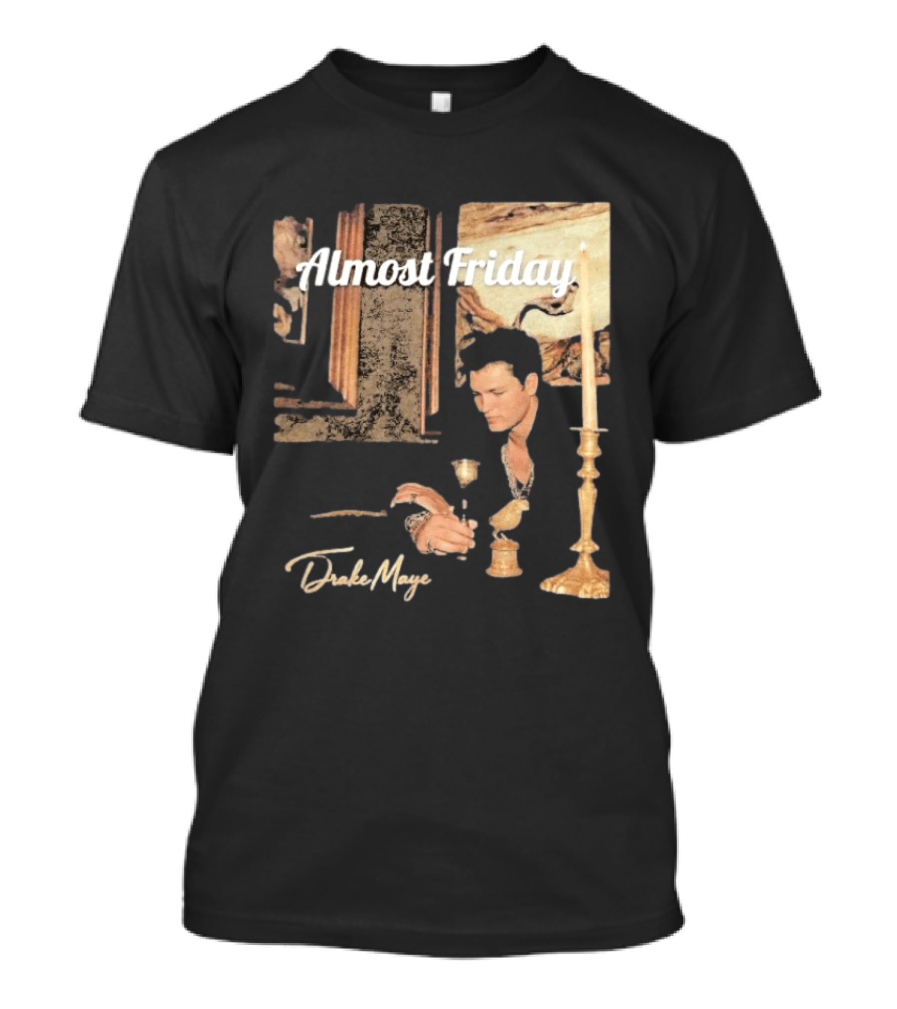 Almost Friday Drake Maye Surreal Collage Assembly T-Shirt