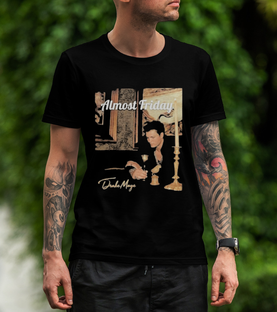 Almost Friday Drake Maye Surreal Collage Assembly T-Shirt