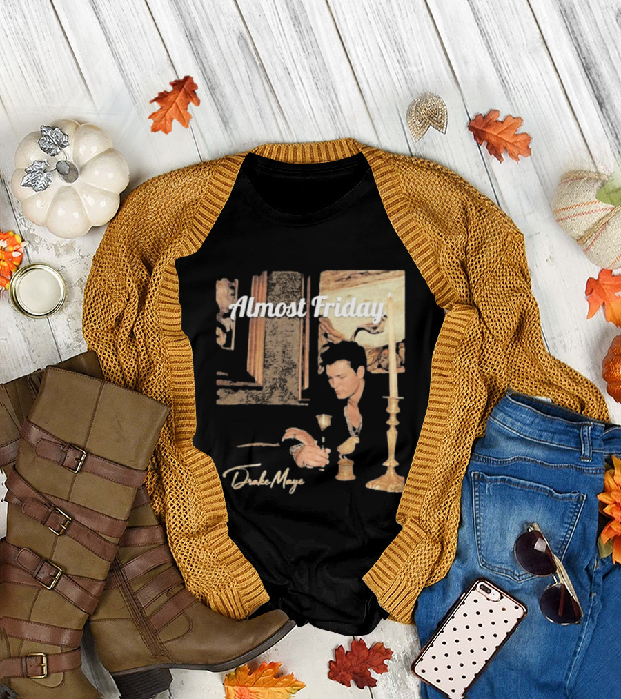 Almost Friday Drake Maye Surreal Collage Assembly T-Shirt