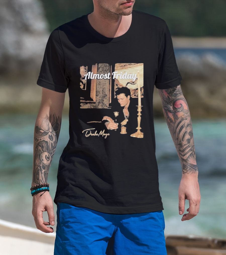 Almost Friday Drake Maye Surreal Collage Assembly T-Shirt