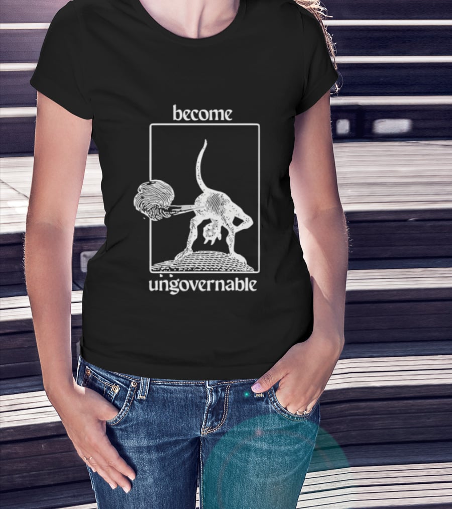 Become Ungovernable Possum With Bat T-Shirt