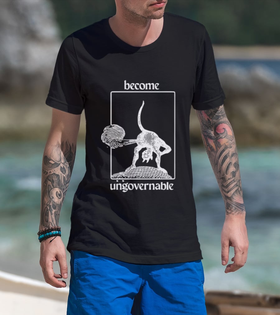 Become Ungovernable Possum With Bat T-Shirt