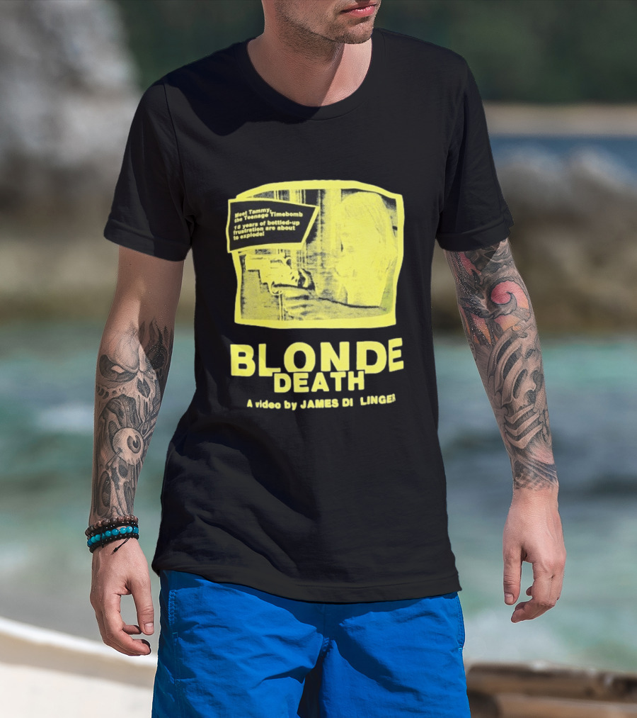 Blonde Death Teenage Timebomb Video By James D Lange 12 Years Frustration Explosion T-Shirt