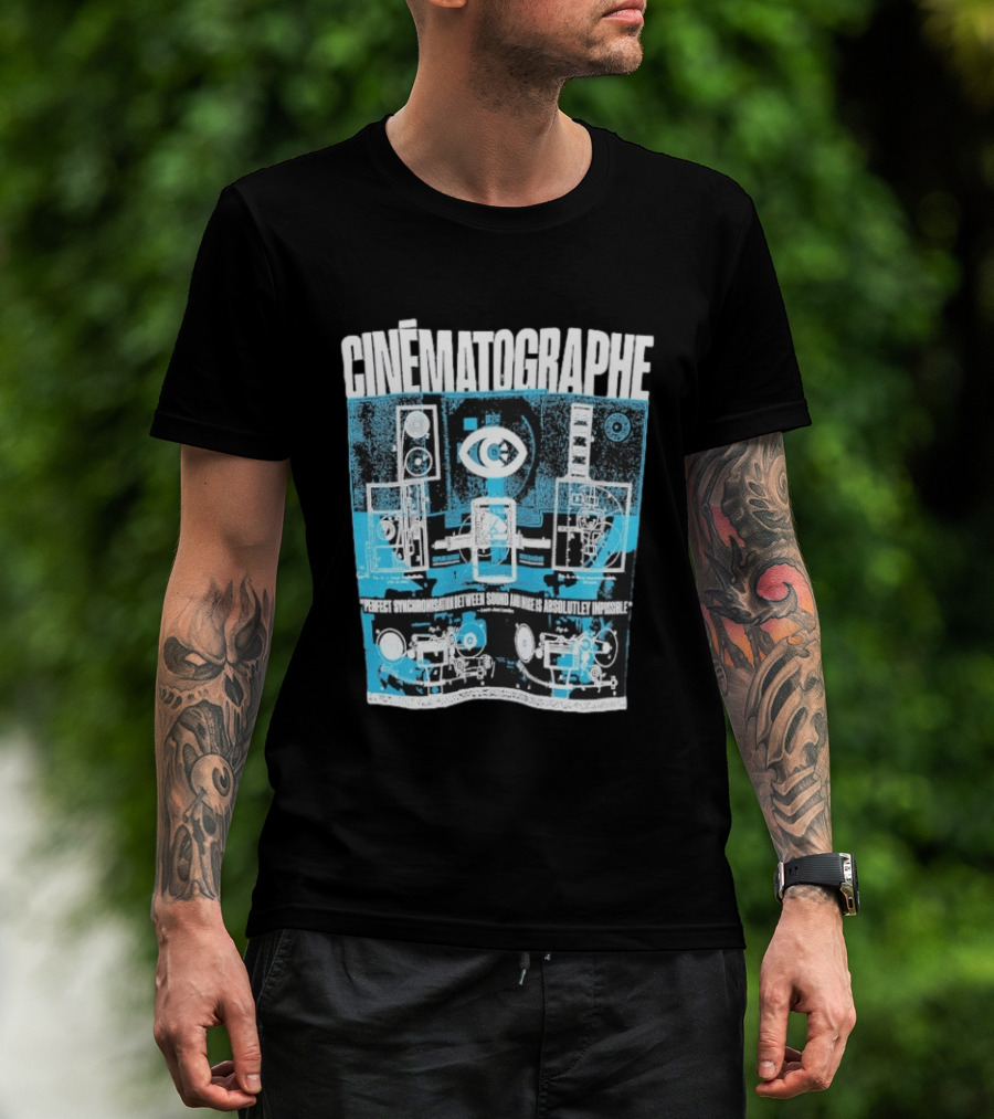 Cinématographe Perfect Synchronisation Between Sound And Image Is Absolutely Impossible Apparatus Schematic T-Shirt