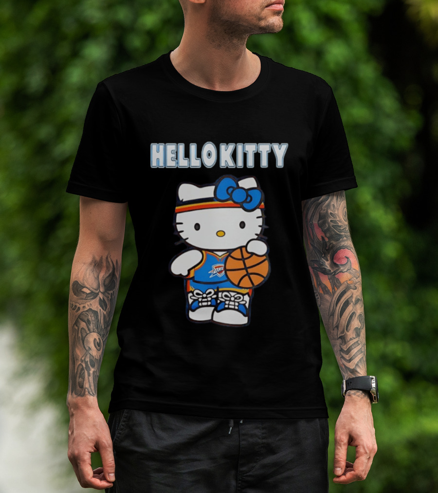 Hello Kitty Oklahoma City Thunder Basketball T-Shirt