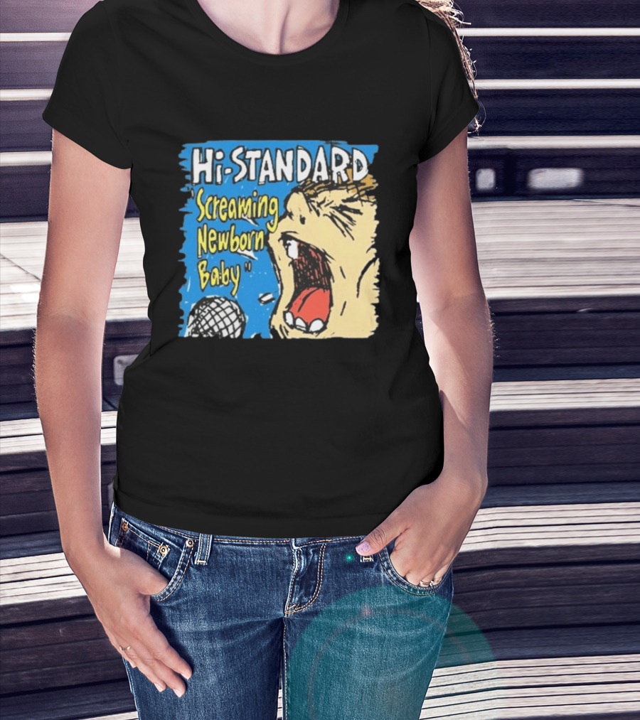 Hi Standard Screaming Newborn Baby Niigata Japan SNB Band Merchandise T-Shirt