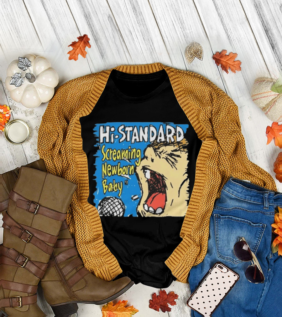 Hi Standard Screaming Newborn Baby Niigata Japan SNB Band Merchandise T-Shirt
