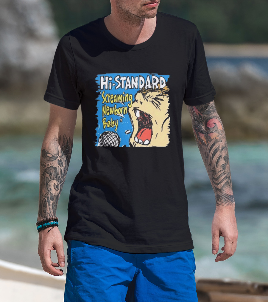 Hi Standard Screaming Newborn Baby Niigata Japan SNB Band Merchandise T-Shirt