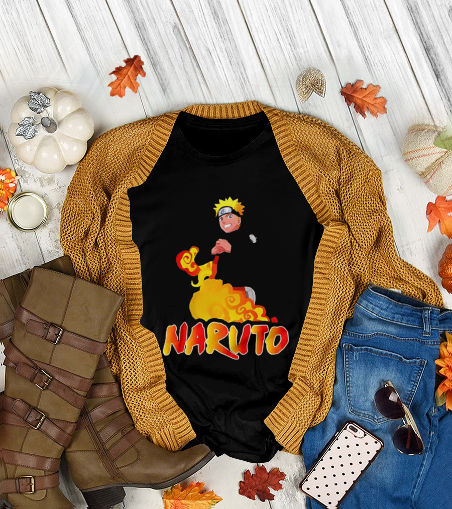 Naruto Atlanta Hawks Vintage 90s Style Anime T-Shirt