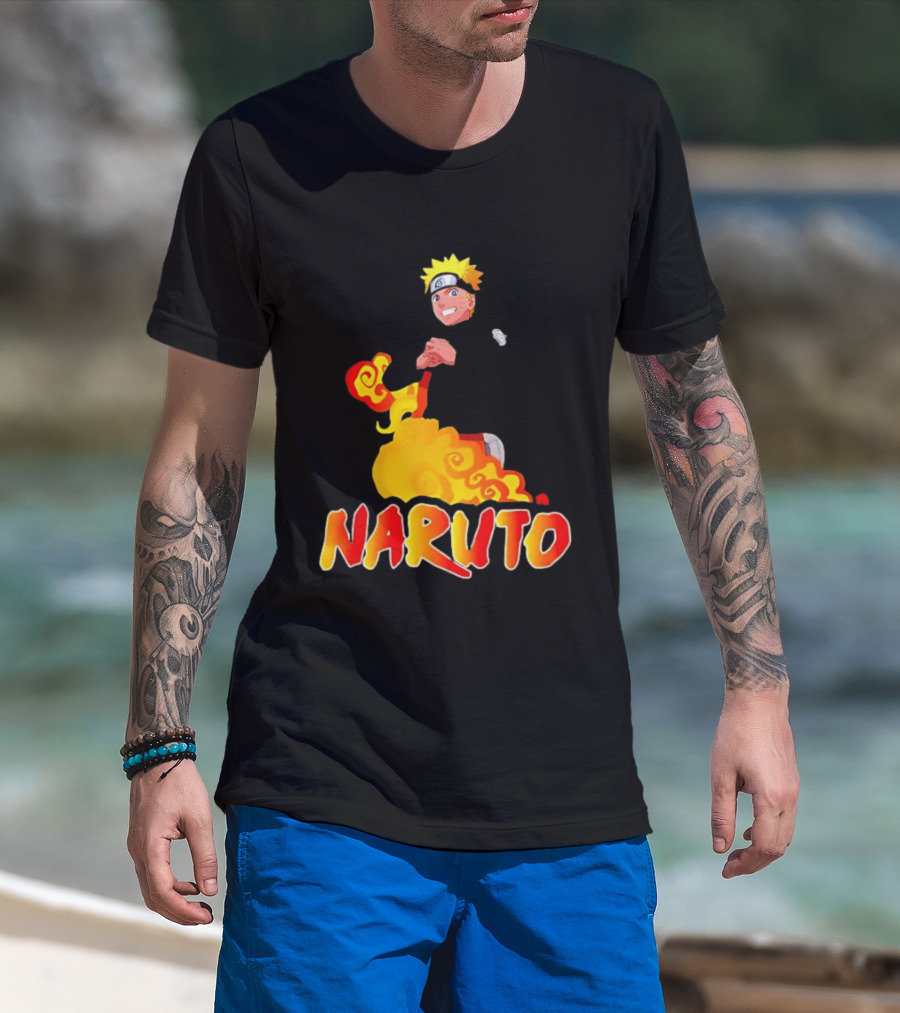 Naruto Atlanta Hawks Vintage 90s Style Anime T-Shirt