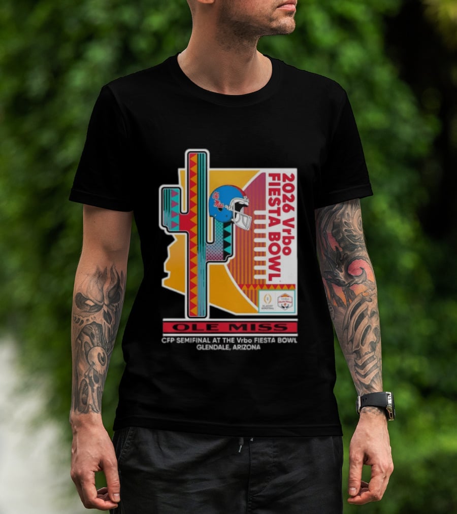 Ole Miss CFP Semifinal 2026 Vrbo Fiesta Bowl Glendale Arizona T-Shirt