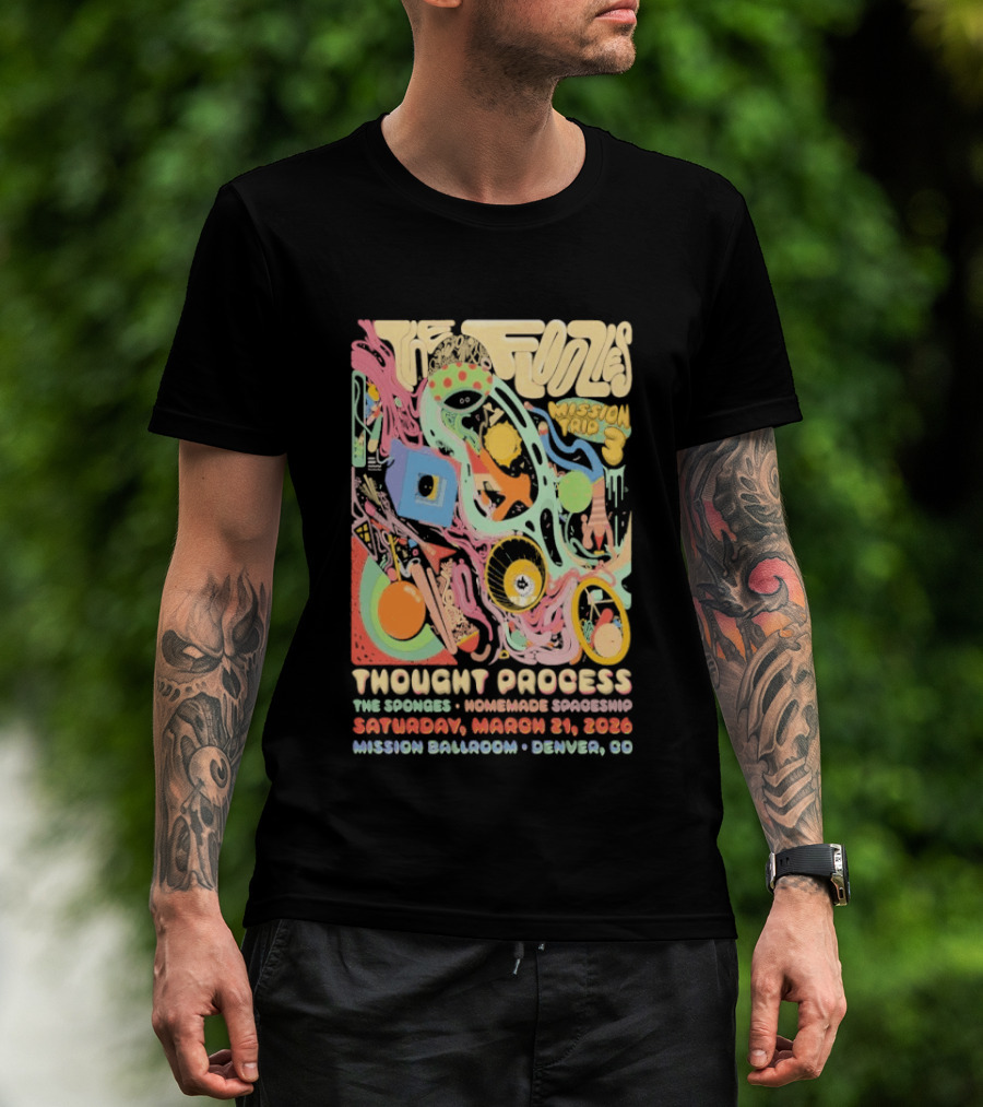The Floozies Thought Process Mission Ballroom Denver March 21 2026 T-Shirt