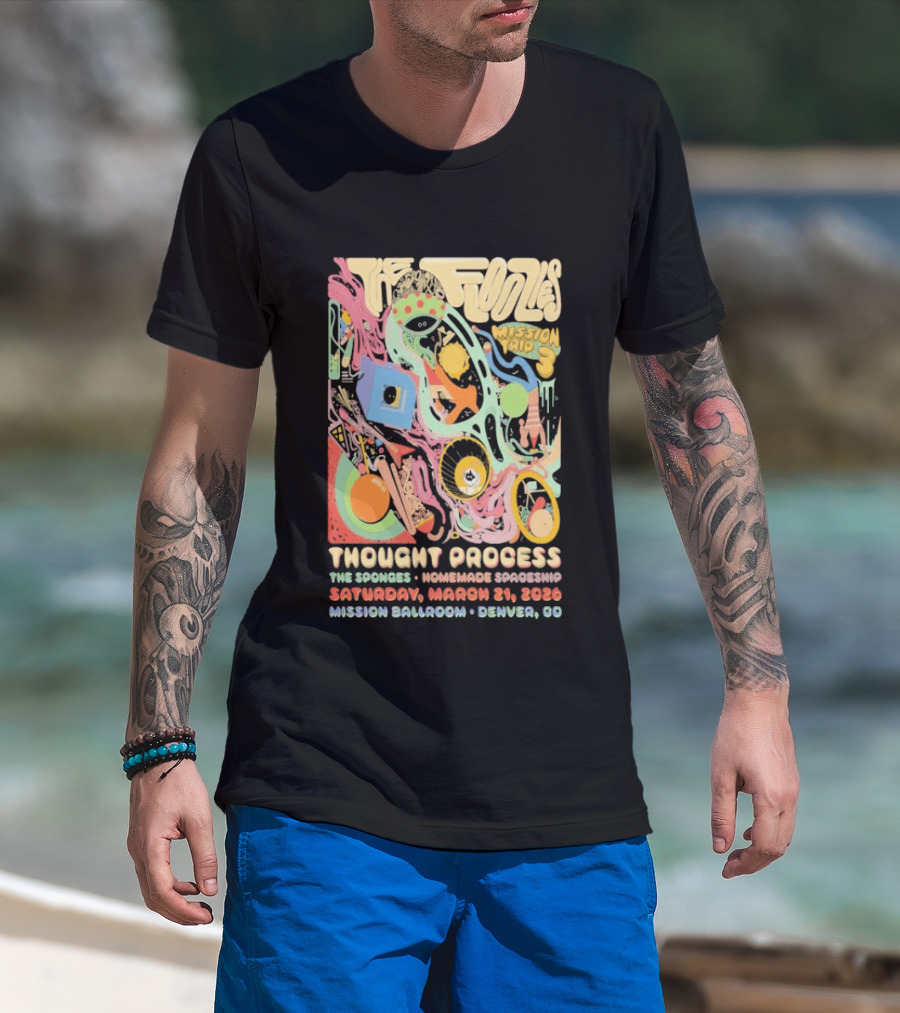 The Floozies Thought Process Mission Ballroom Denver March 21 2026 T-Shirt