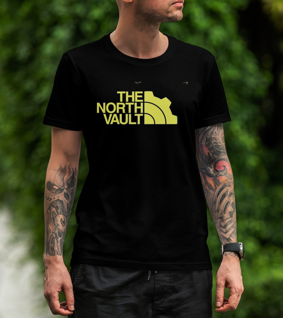 The North Vault Parody Text With Yellow Gear T-Shirt