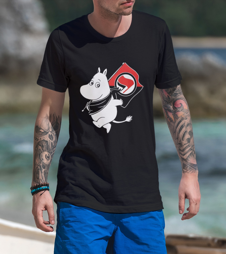 Tom Morello Antifa Moomin Anti Fascist T-Shirt