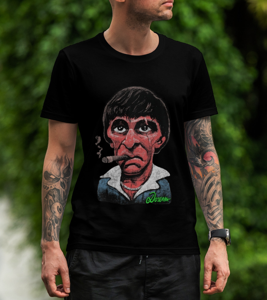 Tony Montana Cigarettes Scarface Dosbrak T-Shirt