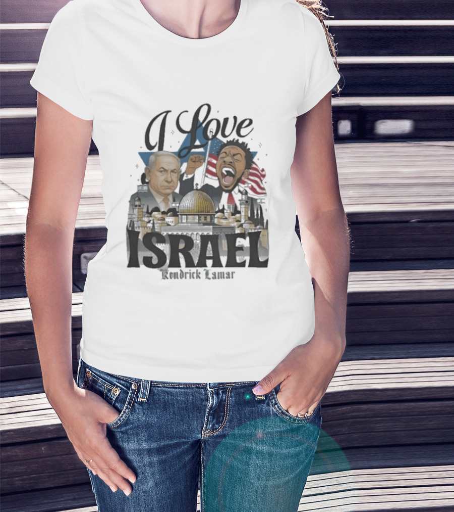 I Love Israel Kendrick Lamar Jerusalem Skyline T-Shirt
