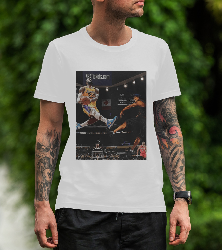 Alley Oop Lakers 23 NBA Anime Champions 2013 14 2017 18 T-Shirt
