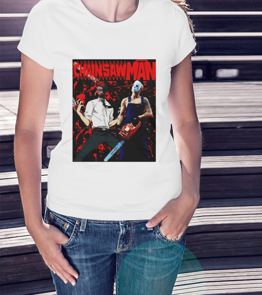 Chainsaw Man Shady Anime Horror T-Shirt