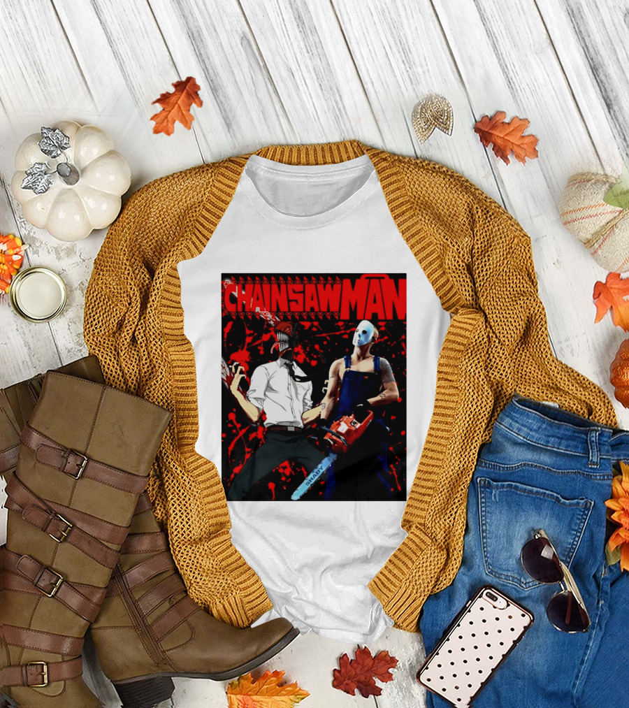 Chainsaw Man Shady Anime Horror T-Shirt
