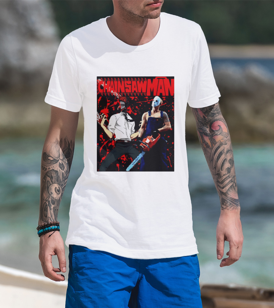 Chainsaw Man Shady Anime Horror T-Shirt