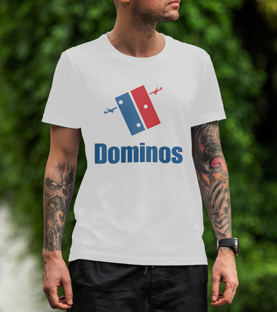 Dominos 9.11 Parody With Plane T-Shirt