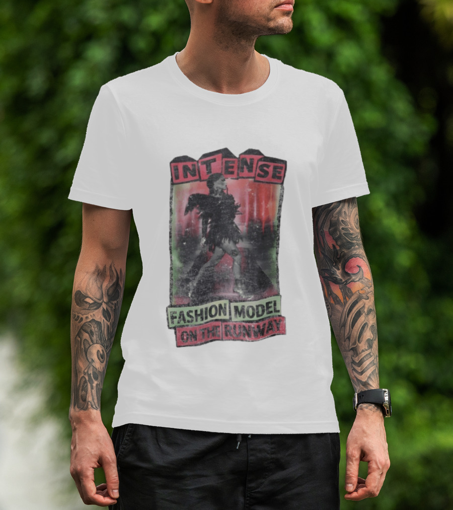 Intense Fashion Model On The Runway T-Shirt