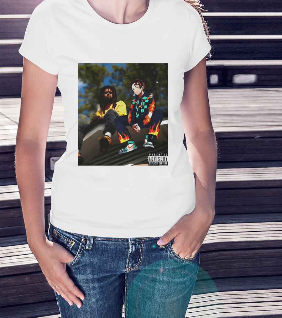 Forest Hills Scru Face Jean Tanjiro Kamado Parental Advisory Explicit Content T-Shirt