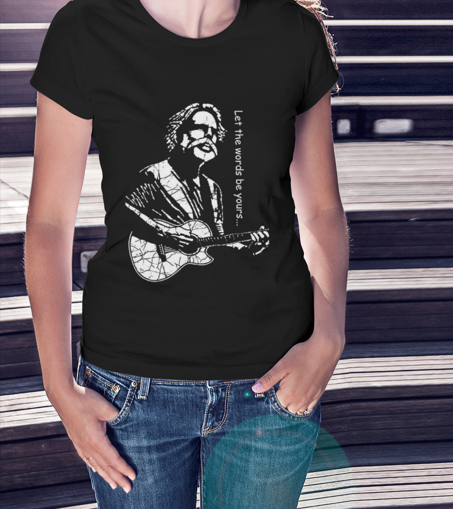 Bob Weir Let The Words Be Yours Acoustic Guitar T-Shirt