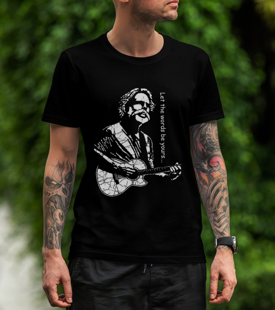 Bob Weir Let The Words Be Yours Acoustic Guitar T-Shirt