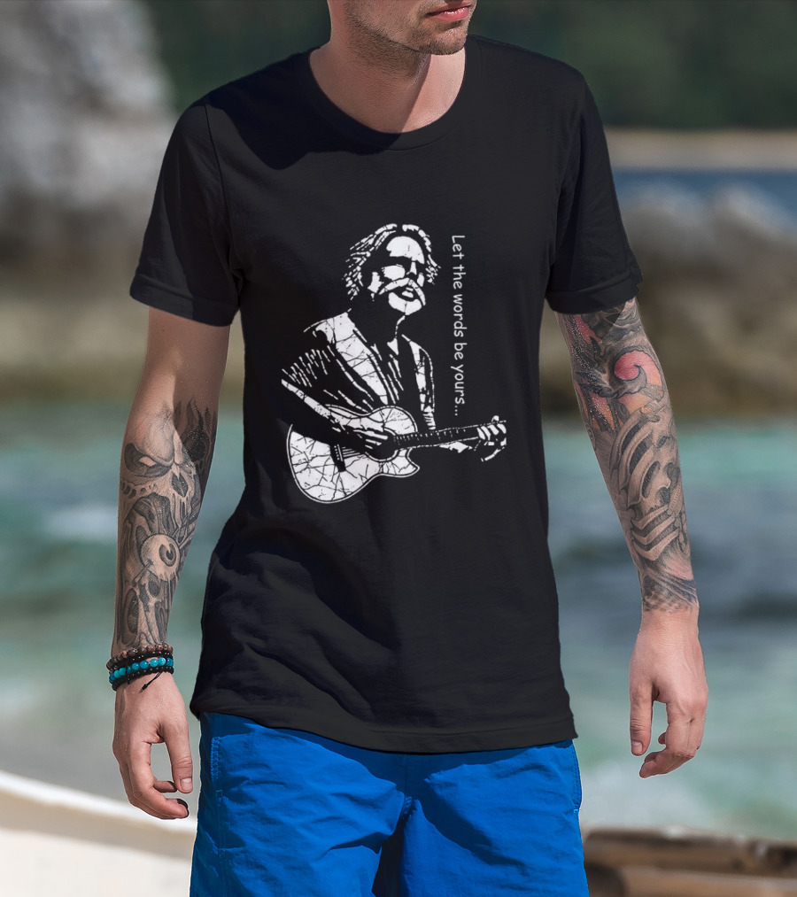 Bob Weir Let The Words Be Yours Acoustic Guitar T-Shirt