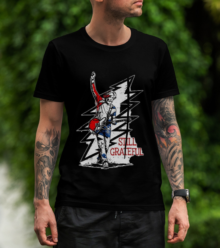 Bob Weir Still Grateful Lightning Bolt Guitar T-Shirt