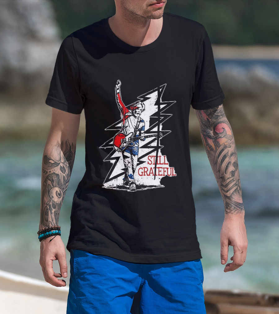 Bob Weir Still Grateful Lightning Bolt Guitar T-Shirt