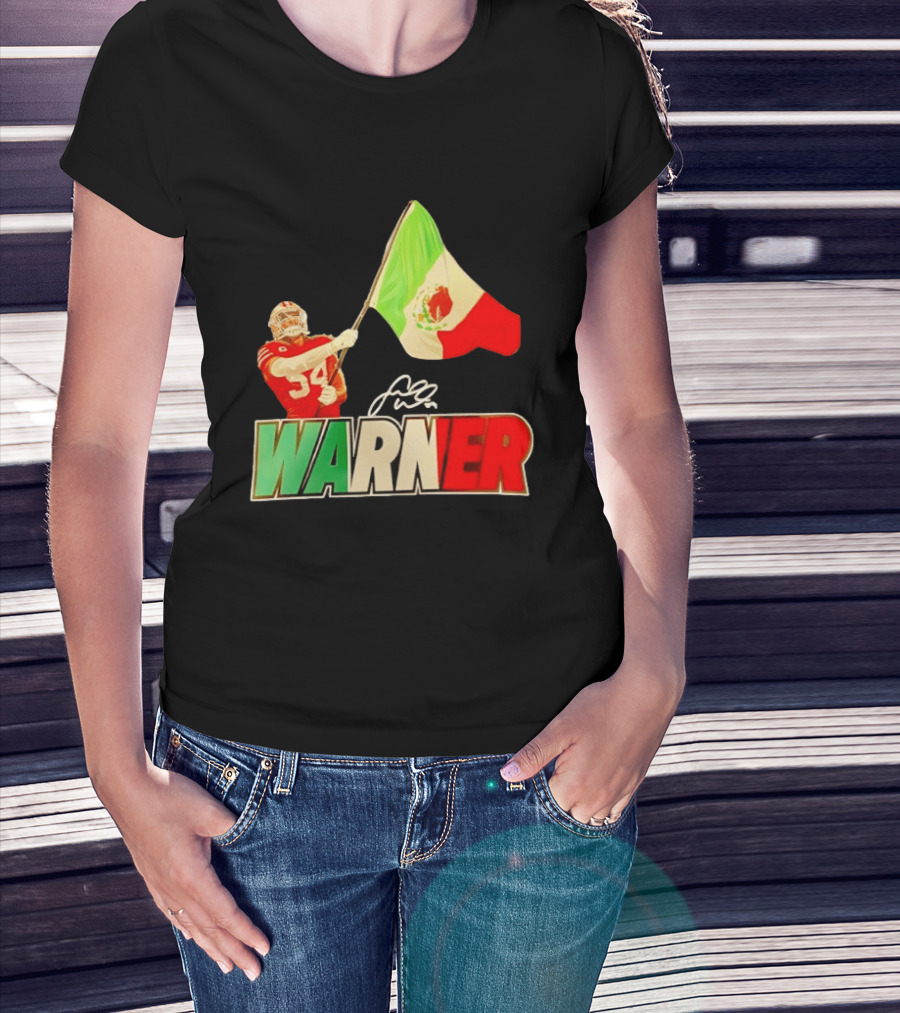 Fred Warner Mexico Flag San Francisco 49ers Player Celebration T-Shirt