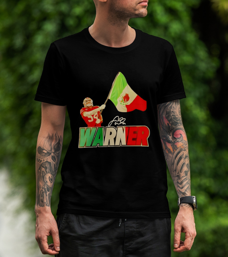 Fred Warner Mexico Flag San Francisco 49ers Player Celebration T-Shirt