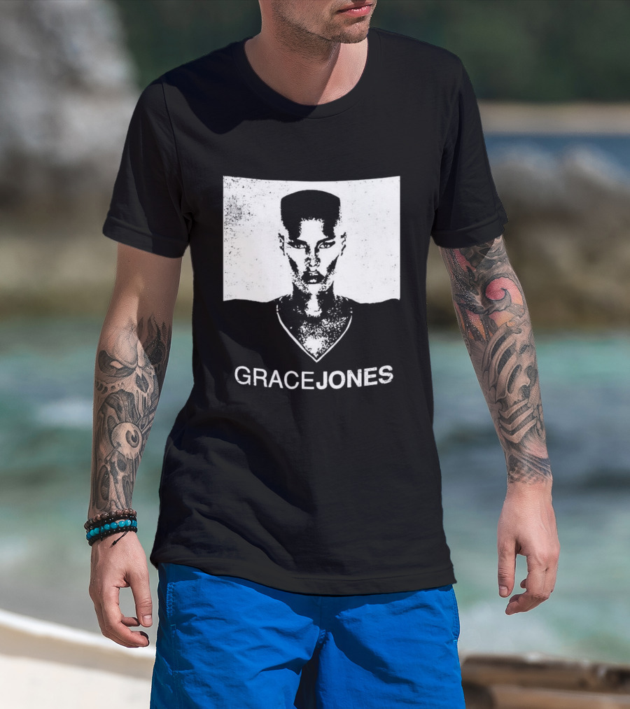 Grace Jones Classic Style Minimalist T-Shirt