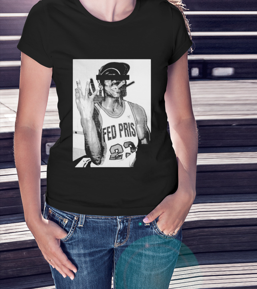 Greg Puciato Fed Pris 23 Censored Basketball Icon Cigarette T-Shirt