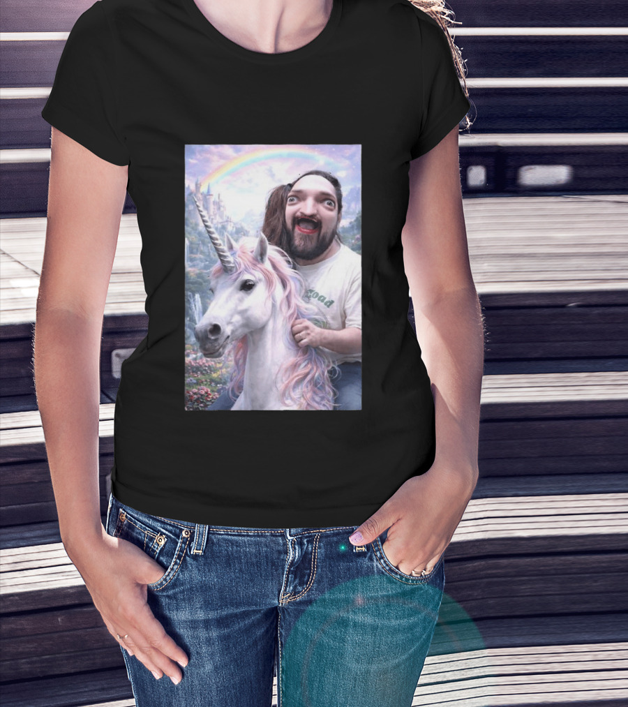 Leigh McClendon Okay Unicorn Fantasy Adventure T-Shirt