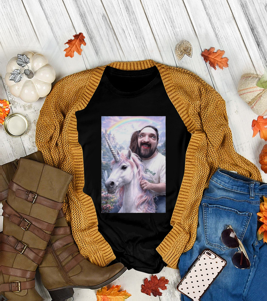 Leigh McClendon Okay Unicorn Fantasy Adventure T-Shirt