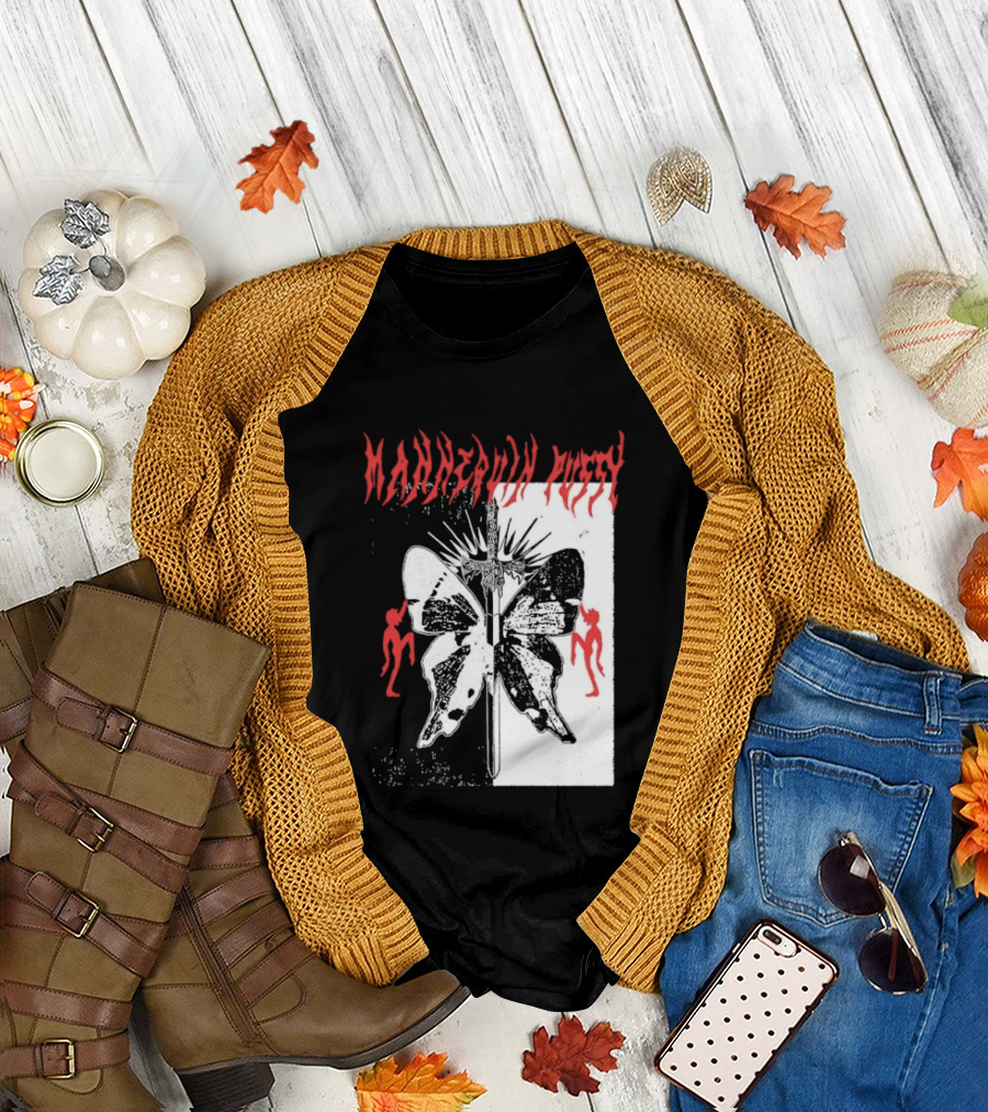 Mannequin Pussy Butterfly Gothic Aesthetic with Dancing Figures T-Shirt