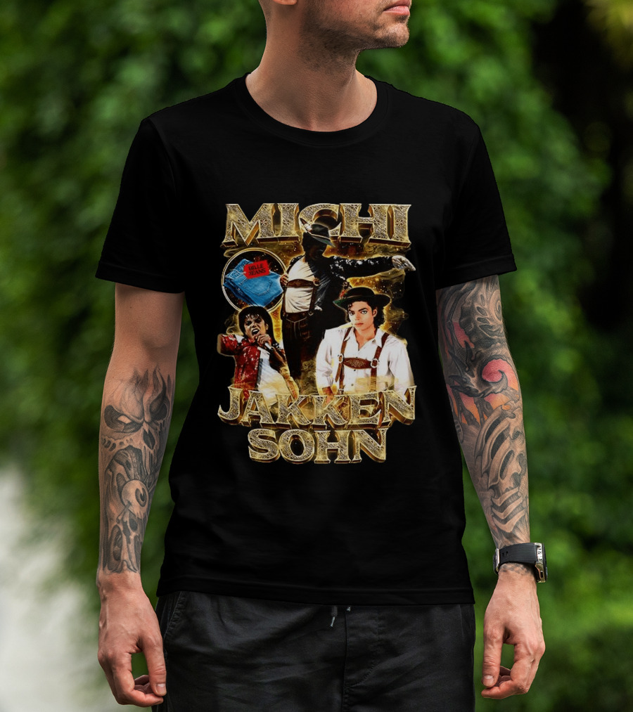 Michi Jakkensohn Billie Jeans Michael Parody Gold T-Shirt