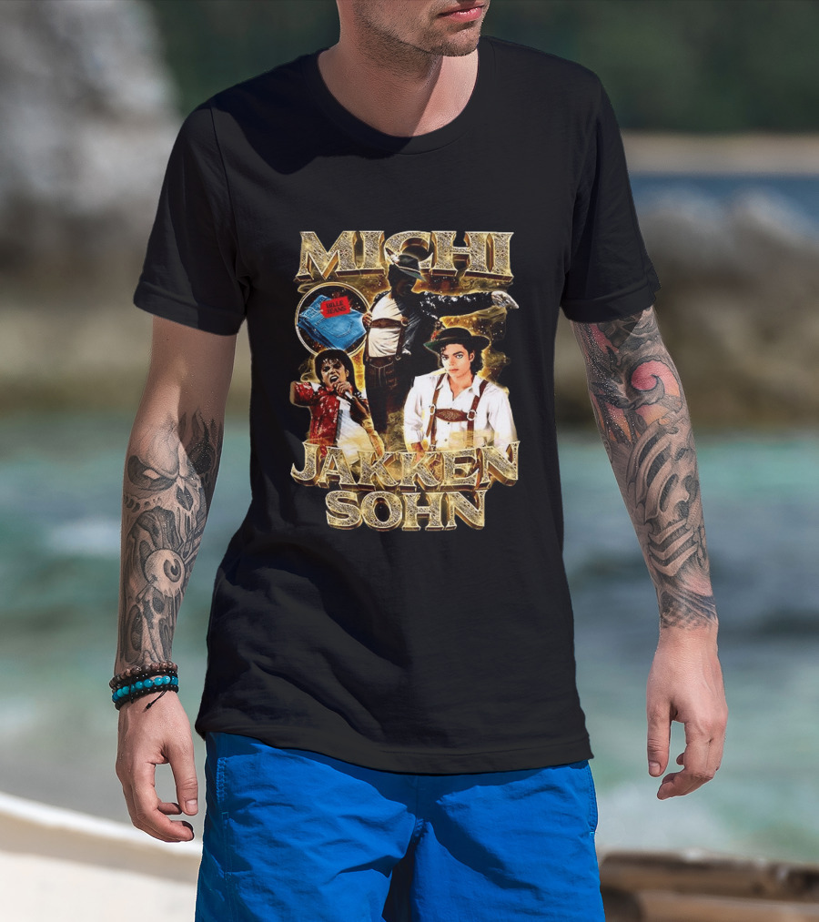 Michi Jakkensohn Billie Jeans Michael Parody Gold T-Shirt