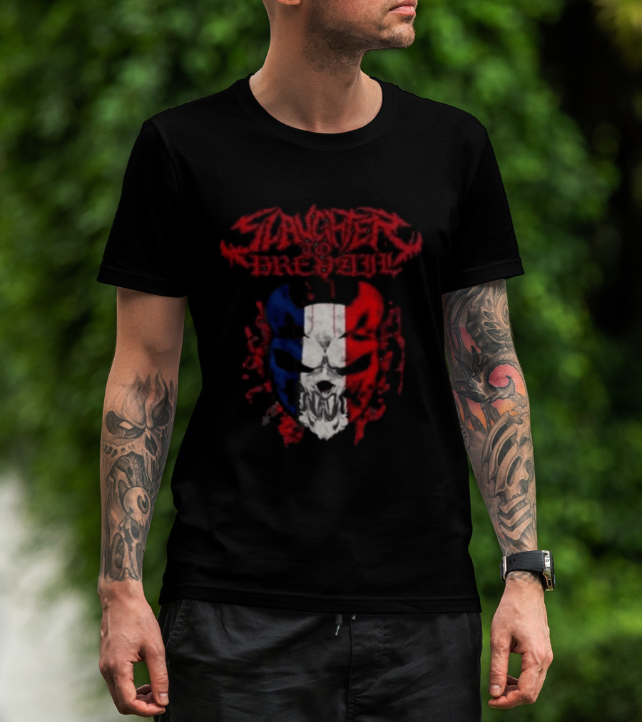 Slaughter To Prevail Mask Paris Pop Up Bataclan France 12 January 2026 Grizzly Winter Tour T-Shirt