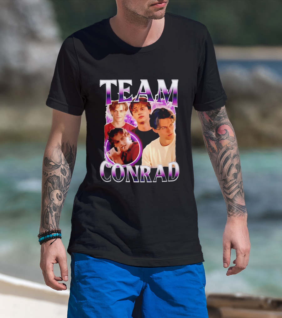 Team Conrad Fan Favorite Characters Collage 90s T-Shirt