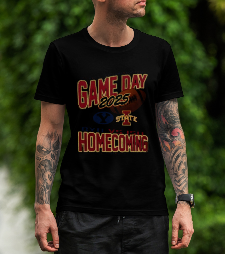 BYU Cougars Vs Iowa State Cyclones 2025 Homecoming Gameday October 24th T-Shirt