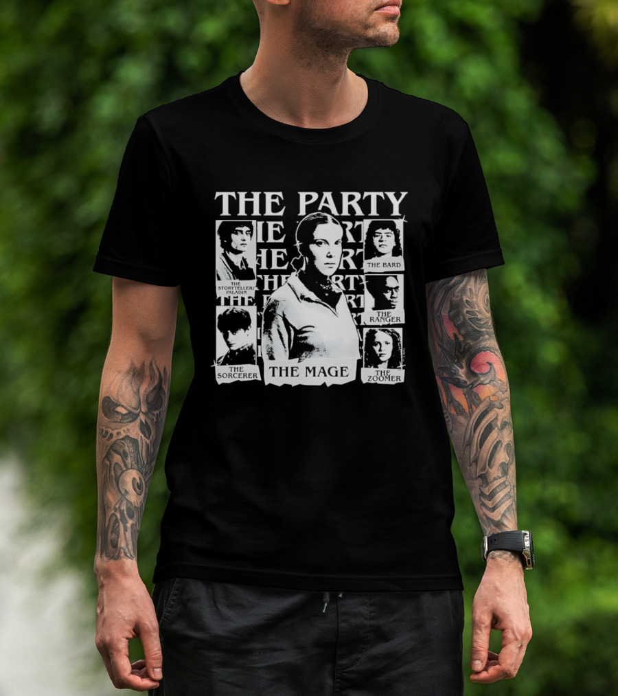The Party The Rogue The Sorceress The Bard The Warrior The Healer The Mage T-Shirt
