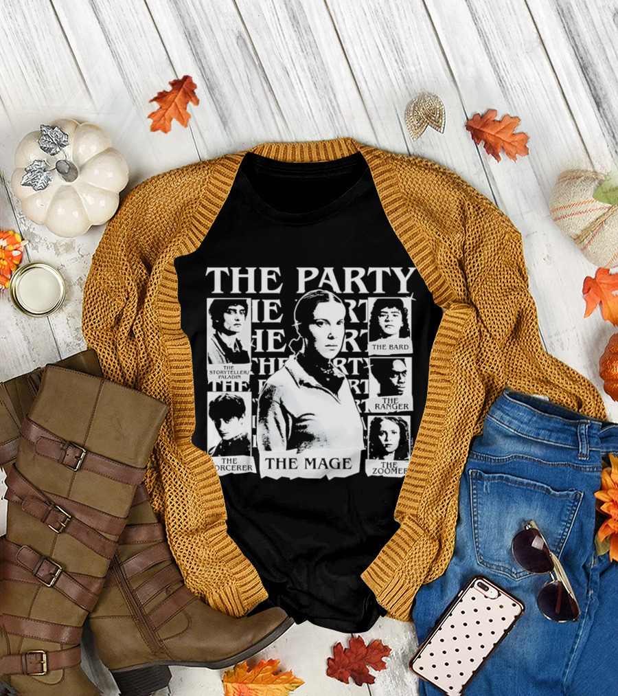 The Party The Rogue The Sorceress The Bard The Warrior The Healer The Mage T-Shirt