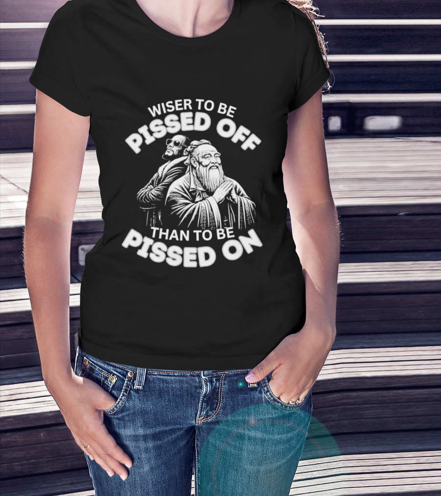 Pissed Off Pissed On Wise Owl Philosopher Humor T-Shirt
