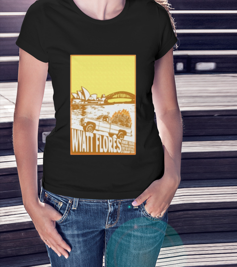 Wyatt Flores Sydney Opera House February 18 2026 Retro Truck Art New South Wales T-Shirt